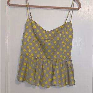 Zara polka dot tank